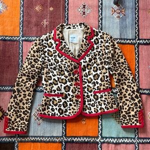 Vintage Moschino Leopard jacket! Made in Italy! 51% cotton 49% rayon S us-12